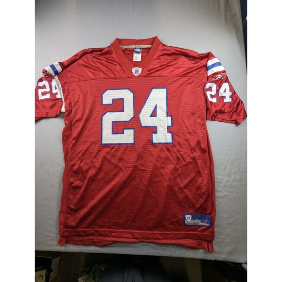 Reebok Other - Vintage Ty Law #24 Red Pro Style Patriots 2XL XXL Jersey Reebok On Field